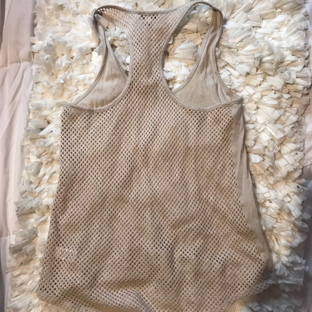 Express see through back tank top